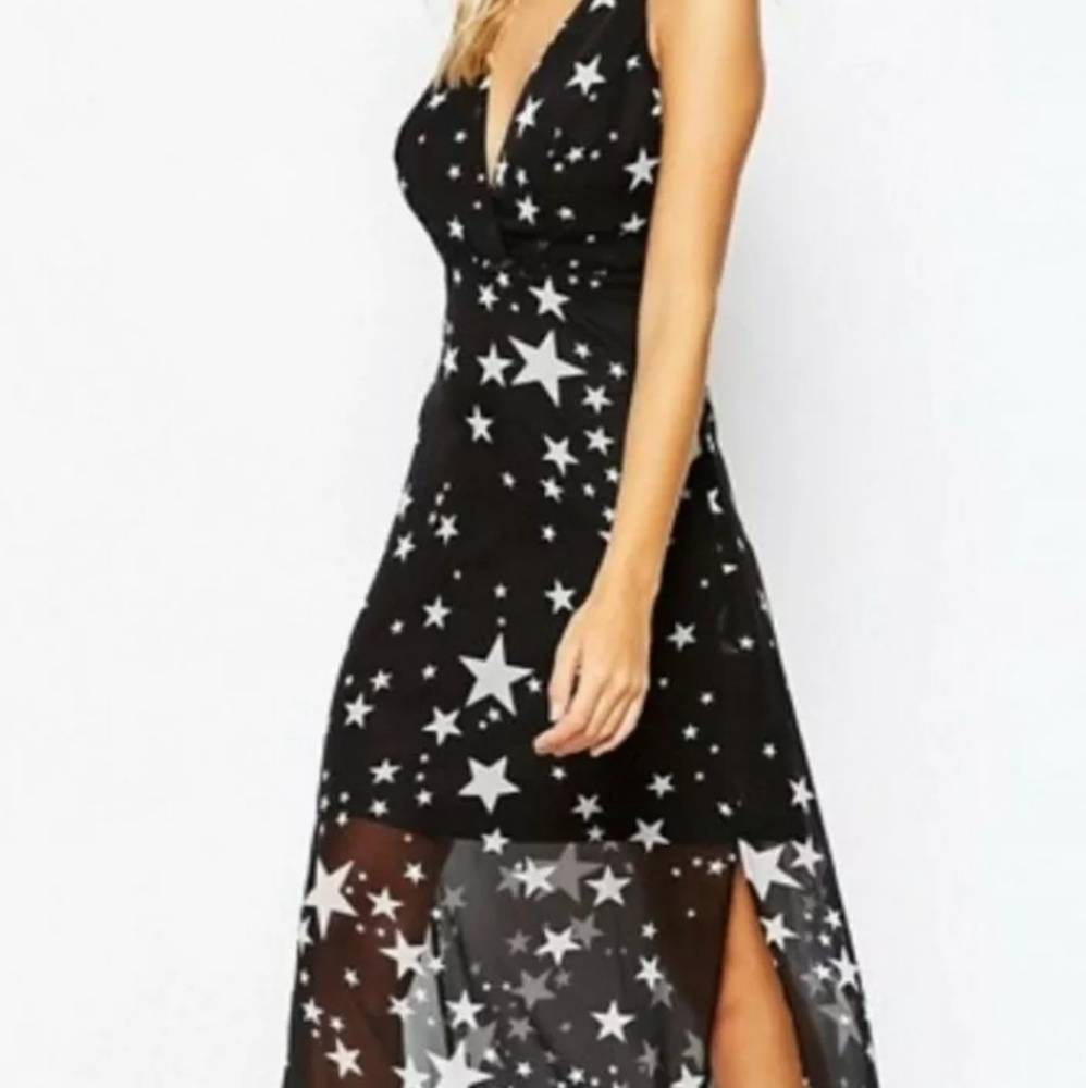 Fashion Union *STARS* Long Maxi Dress